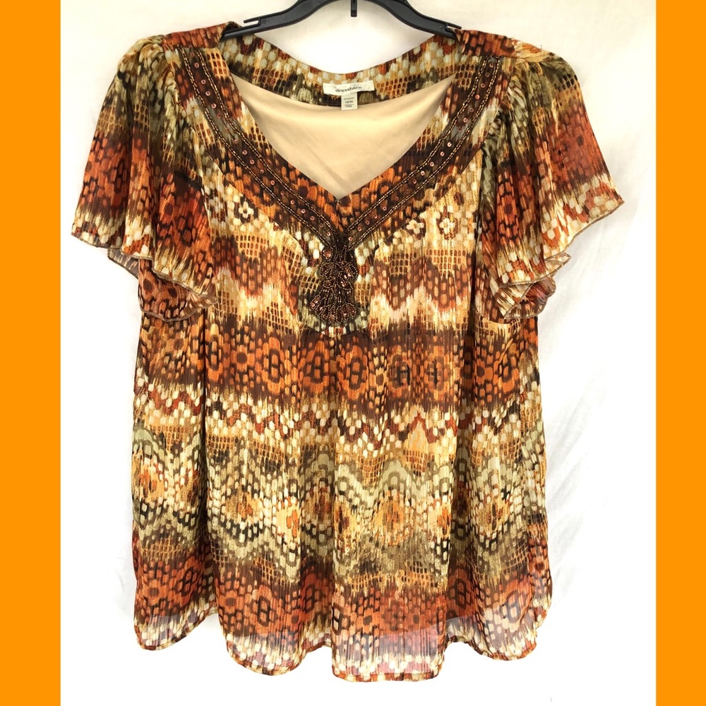 🔥3/$20🔥 Dress Barn size 18/20 V-Neck Blouse